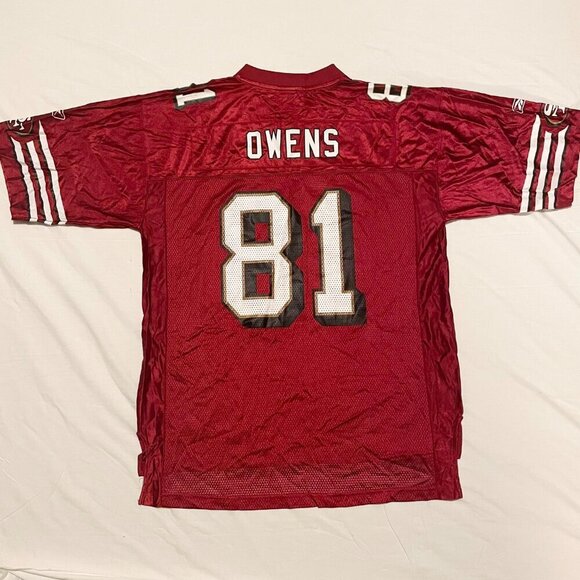 NFL Terrell Owens San Francisco 49ers Reebok 81 Jersey Mens Large - Picture 11 of 16